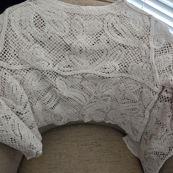 Commense Cream Lace Cardigan - Picture 9 of 11